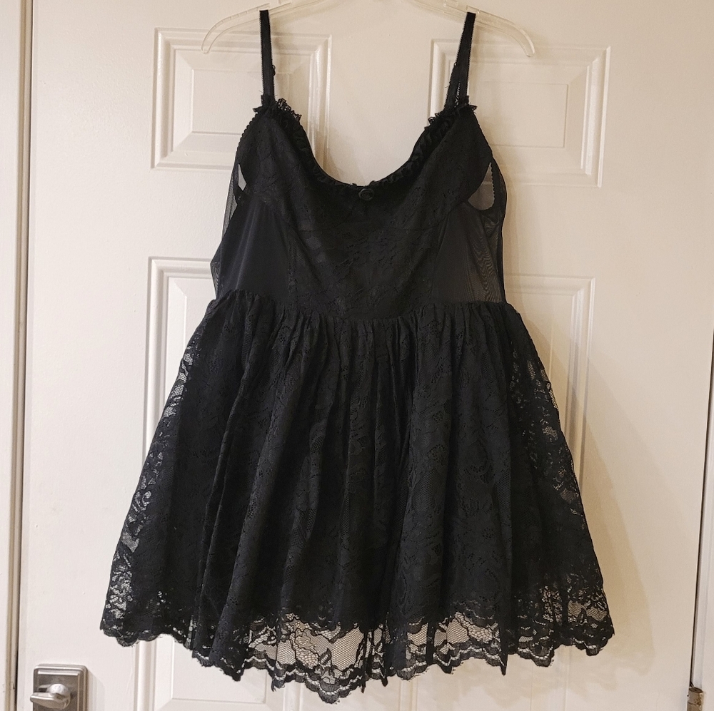 Widow Infinite Love Mesh Dress And Gloves Set